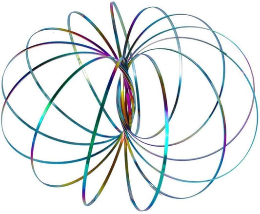 Flow Rings - Metallic Rainbow - Geometric Fidget Rings